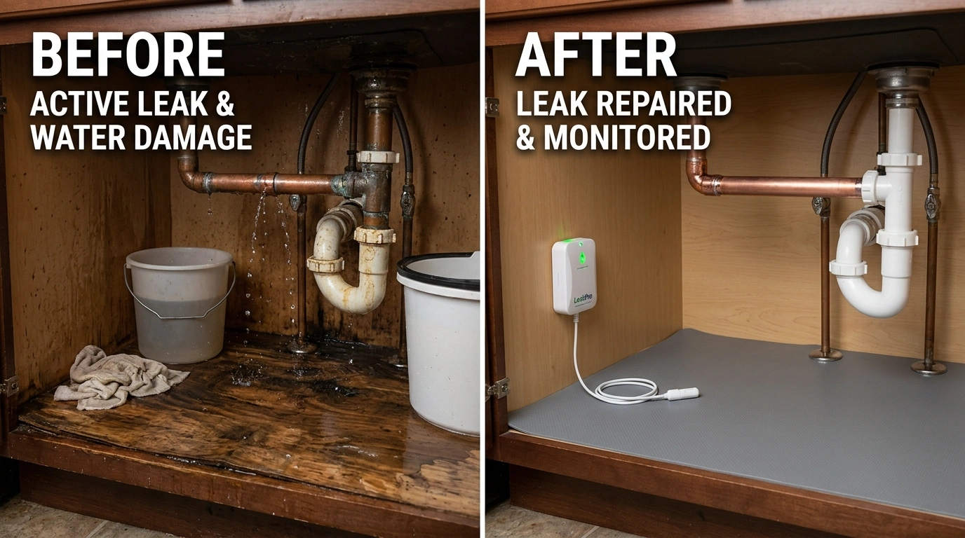 Water Leak Detection Before and After Results in Jacksonville FL - Cummer Jack Plumbing